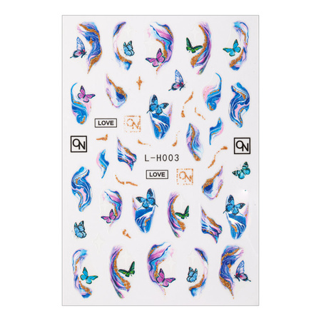 Autocollants pour ongles « papillons » L-H003