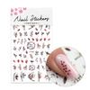 Thin self-adhesive leaf nail stickers F785