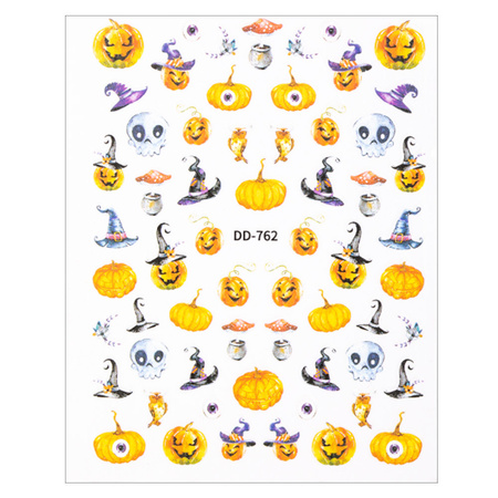 Dünne selbstklebende Halloween-Nagelaufkleber DD-762