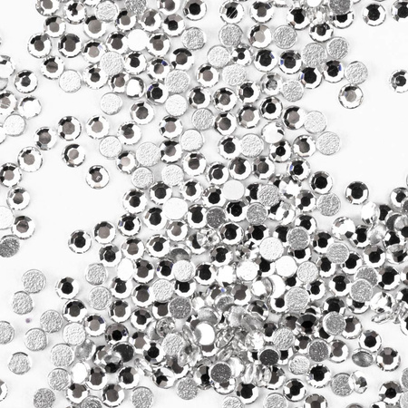 Strass per unghie in vetro SS3 Crystal, circa 50 pezzi.