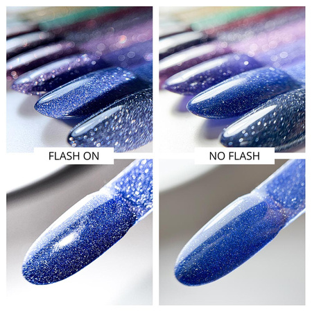 Гібридний лак MollyNails Flashing Lights 3 Metal Rain без HEMA/Di-HEMA, 8 г, № 617