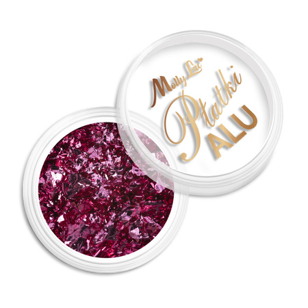MollyLac Metallic Nail Dust Alu Flakes Intriguing Pink 0.2 g No. 4