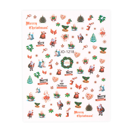 Autocollants de Noël pour les ongles JO-1218