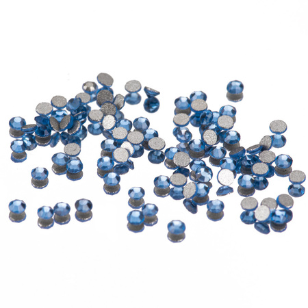 SS3 Light sapphire glass nail rhinestones, approx. 1440 pieces per pack