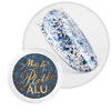 Poudre pour ongles métallique MollyLac Paillettes d'aluminium bleu éclatant 0,2 g N° 6