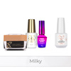 PRO MATCH SYSTEM 3+1 Milky: 2x Gele: SelfLeveling® in der Flasche + Grundierung + Doctor Top 15 g GRATIS