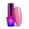 Esmalte híbrido MollyNails Luxury Glam Pink Reflections 8 g, n.º 540