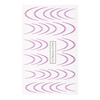 Wassertransfer-Aufkleber für die Nägel mit Farbverlauf / French / Ombre / Französische Smile-Linie, 34 Stück, violett, STZ48