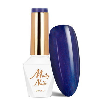 Lakier hybrydowy MollyNails Story Time Magic Night HEMA/Di-HEMA Free 8g Nr 628