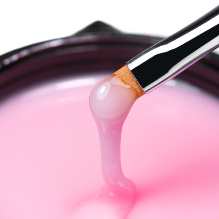 Самовирівнювальний гель-білдер середньої густини MollyNails Candy Pink, без HEMA/Di-HEMA, 50 г