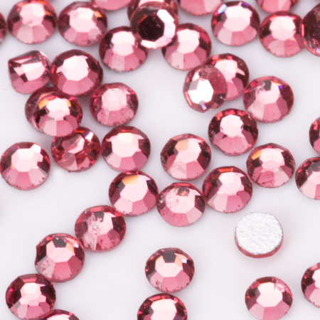 SS3 Rose glass nail rhinestones, approx. 1440 pcs per pack