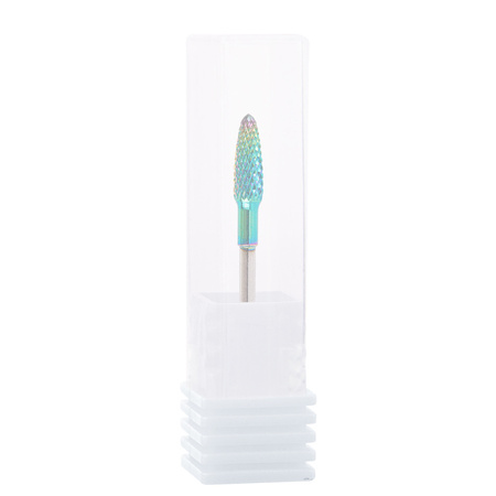 Profesjonalny frez kobaltowo wolframowy tęczowy model Middle flame F 3/32" Nr 7