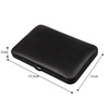 Set mit 15 Kosmetikzubehörteilen für Maniküre, Pediküre und Gesichtsbehandlungen in einem schwarz-braunen Etui – CC045