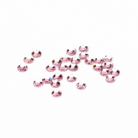 SS5 Light rose glass nail rhinestones, approx. 1440 pcs per pack