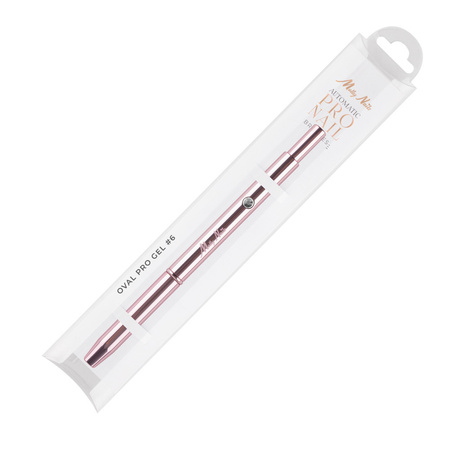 Pinceau automatique pour gel Oval Pro Gel rose gold MollyNails n° 6