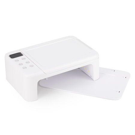 Lampada per unghie con supporto UV/LED da 168 W No Name per smalti ibridi, gel e acrilogel, bianca Z22