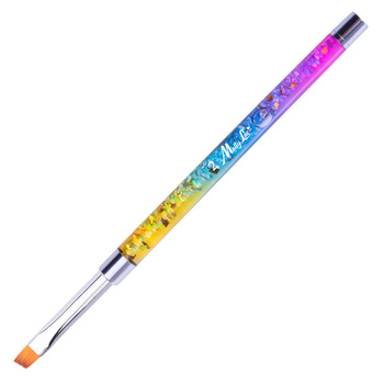 One Stroke Pro Rainbow MollyLac No. 6 slanted brush for gel and decorations