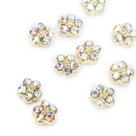 Décorations pour ongles : fleurs 3D MollyNails K1119, lot de 10