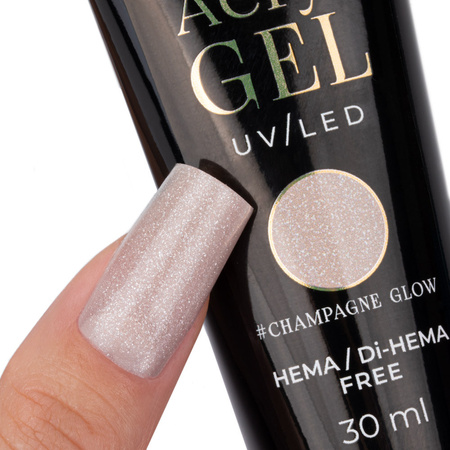 Acrylogel Polygel builder gel for extension AcrylGel MollyNails HEMA/Di-HEMA Free Champagne Glow 30 ml