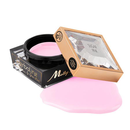 Żel budujący do paznokci HEMA/Di-HEMA Free z olejkiem z drzewa herbacianego MollyLac HerbaLine Sugar Pink 50g
