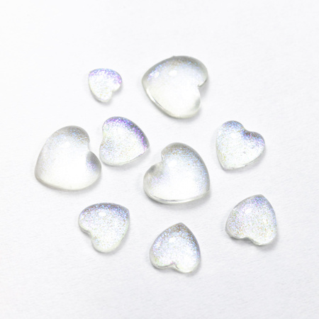 3D-Herz-Nageldekoration MollyNails Nr. 1, 40 Stück