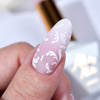 Creative Flow Color Gel  - Gel creativo para Nail Art con efecto de diseños difuminados y suaves MollyNails White, sin HEMA ni Di-HEMA, 5 g