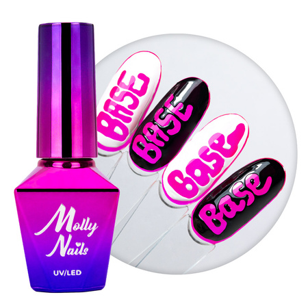 Creative Flow Base - creative base for melting soft letter effect designs MollyNails HEMA/Di-HEMA free 10 g