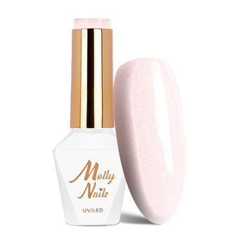 Esmalte híbrido LED/UV Gel Polish Parisienne n.º 421 Madame French MollyNails sin HEMA/Di-HEMA, 8 g