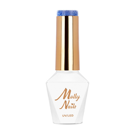 Vernis hybride MollyNails Flashing Lights 3 Metal Rain sans HEMA/Di-HEMA, 8 g, n° 617
