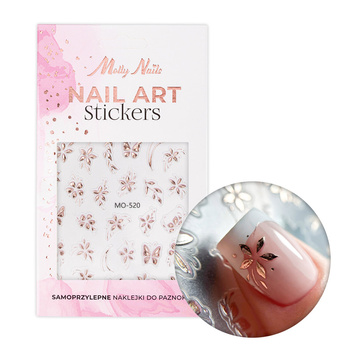 Adhesivos para uñas 5D con motivos florales MO-520 MollyNails