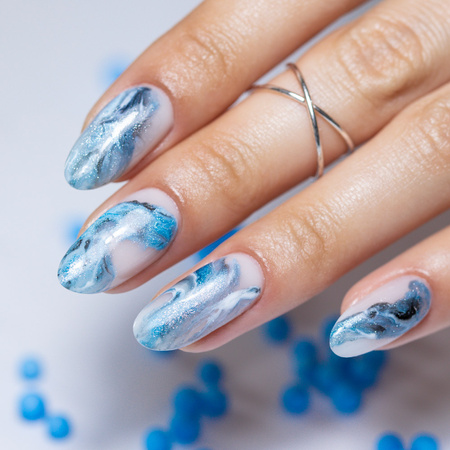 Гібридний лак MollyNails Neon Flashy Cat Eye без HEMA, 8 г, № 176