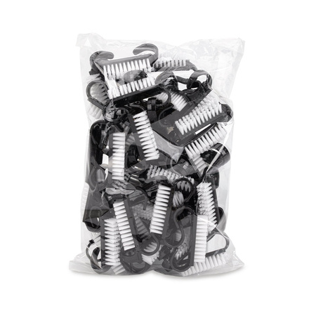 Small black manicure and dust brush, 50 pcs