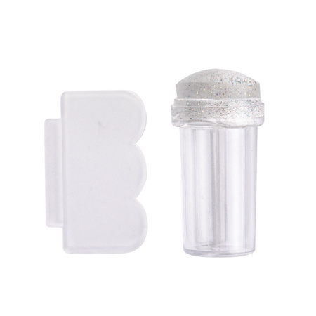 Silikonstempel für Plättchen, Durchmesser 2,3 cm, transparent