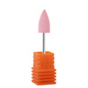 Pink flame rubber cutter with silver shank G1020K