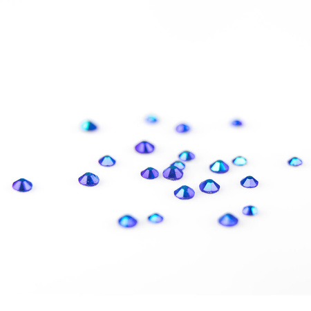 Strass per unghie in vetro Blue Zircon AB mix di dimensioni circa 1440 pezzi confezione