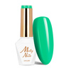 Lakier hybrydowy MollyNails Green Party Crystal Grass HEMA/Di-HEMA Free 8g Nr 84