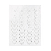 Autocollants pour ongles / French / Ligne du sourire française, 39 pièces, argent, DH-808 MollyNails