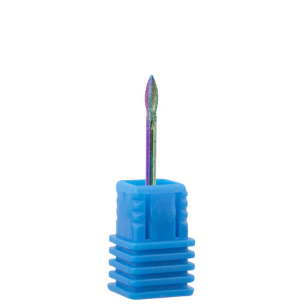 Fresa de diamante Unicorn arcoíris en forma de lágrima n.º 18