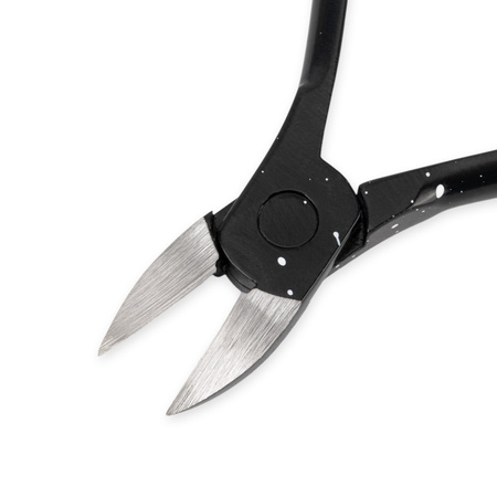 Професійні кусачки для педикюру MollyNails, чорні, лезо 15 мм