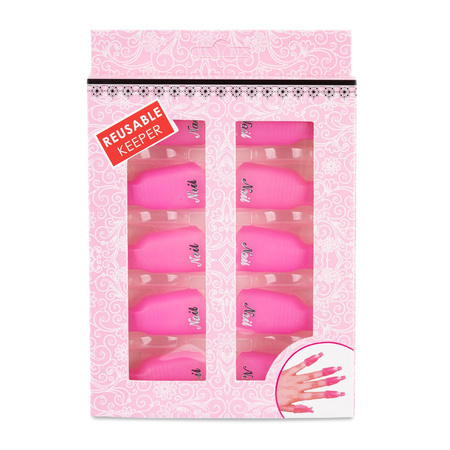 Pinces pour retirer les paillettes du gel hybride, roses, 10 pièces