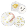 Adornos para uñas «Snowflakes»: copos de nieve navideños en un tarrito