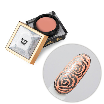 Creative Flow Color Gel - creative NailArt gel for melting, soft designs MollyNails Peach Milk HEMA/Di-HEMA free 5 g