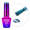 Top colorido sin necesidad de limpiar Crystal Glass MollyNails Blue Ocean sin HEMA ni Di-HEMA, 10 g