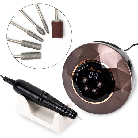 MollyNails 68W Nail Drill for Manicures and Pedicures, Brown, M23, 50,000 RPM
