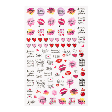 Adhesivos para uñas de San Valentín F628