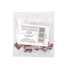 Manicure and pedicure caps, mandrels, abrasive tips, 6mm cylinder, 180-grit, AlleMed, brown, 10 pcs.