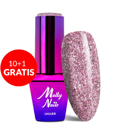 Vernis hybride MollyNails Luxury Glam For Fun 8 g n° 541