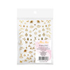 Adhesivos finos para uñas con motivos navideños de MollyNails CB-149 dorados