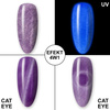 Smalto ibrido che si illumina al buio effetto "occhio di gatto" MollyLac Night Glowing Uselink senza HEMA/Di-HEMA 10 g n. 675