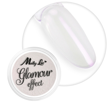Polvere per unghie MollyLac Glamour Effect Purple 1 g n. 4